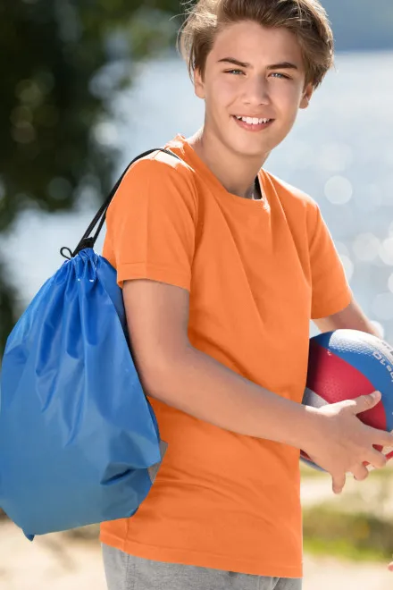Sport T-shirt för barn, neon mandarin