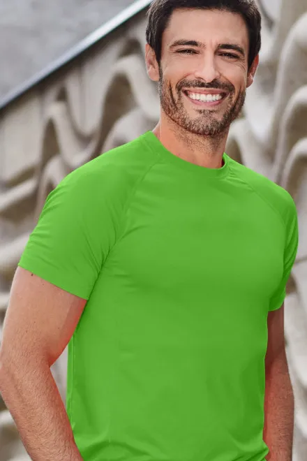 T-shirt för män, äppelgrön