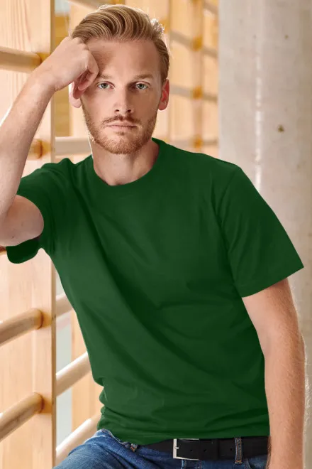 Tung t-shirt, grön på flaska