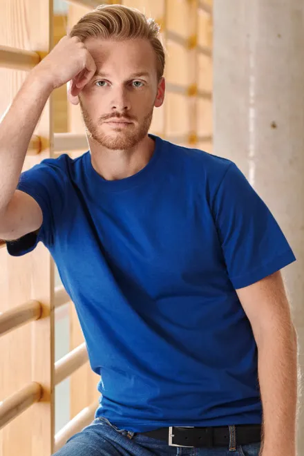 Tung t-shirt, kungsblå