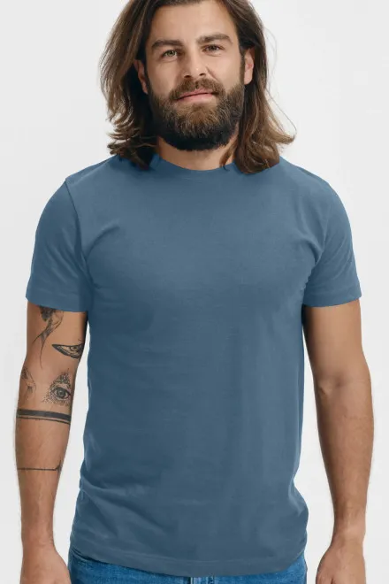 Unisex högre vikt T-shirt, denim