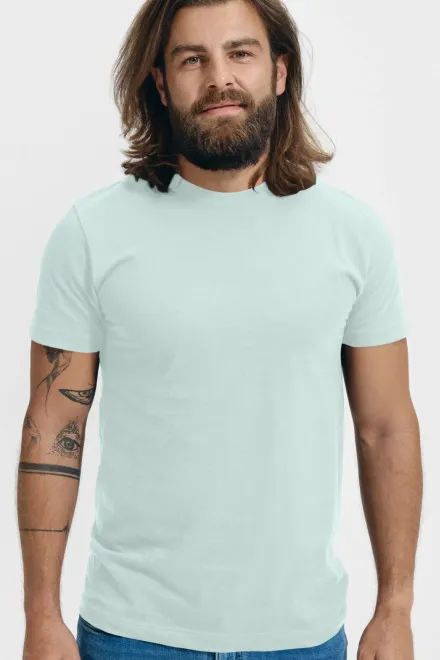 Unisex högre vikt T-shirt, isgrönt
