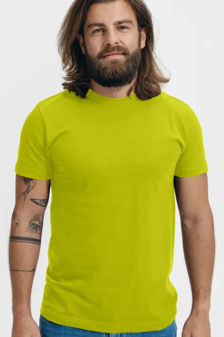 Unisex högre vikt T-shirt, limegrön