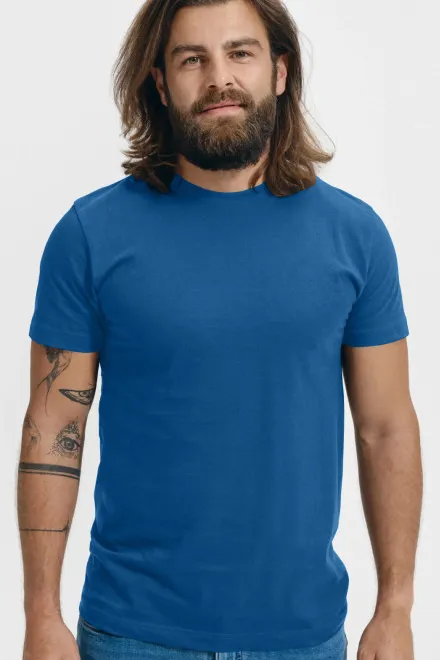 Unisex högre vikt T-shirt, ljusblå
