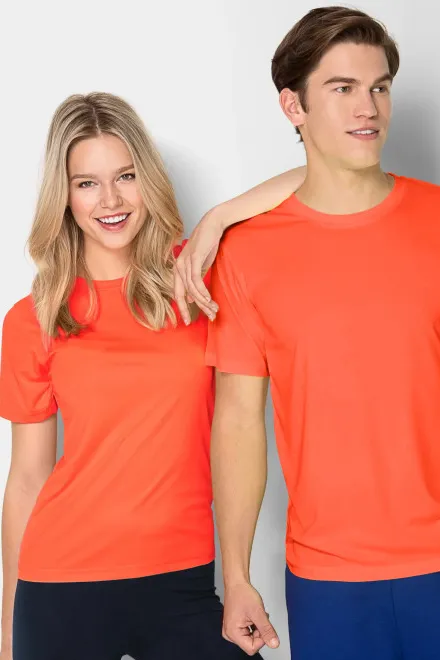 Unisex Sports T-shirt, neon orange