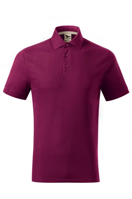 Pikétröja i ekologisk bomull för män - fuchsia, XL