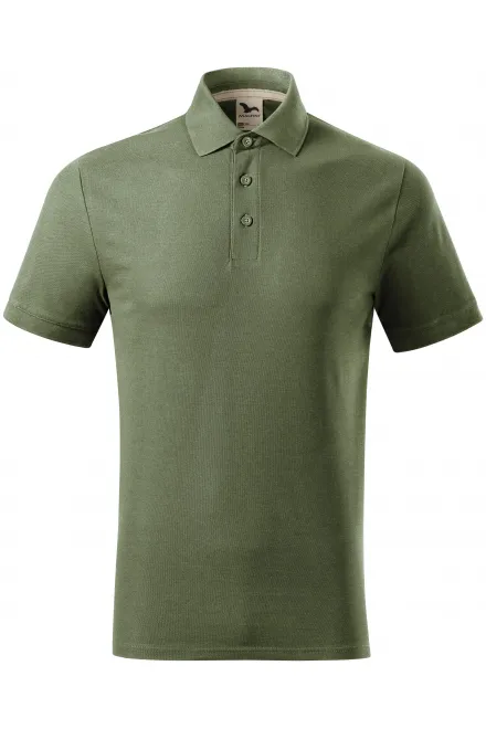 Pikétröja i ekologisk bomull för män - khaki, XL
