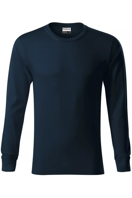 Slitstark långärmad T-shirt för män - mörkblå, S
