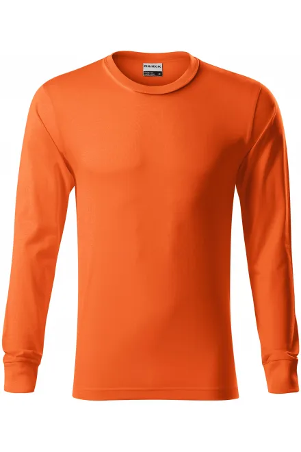 Slitstark långärmad T-shirt för män - orange, S