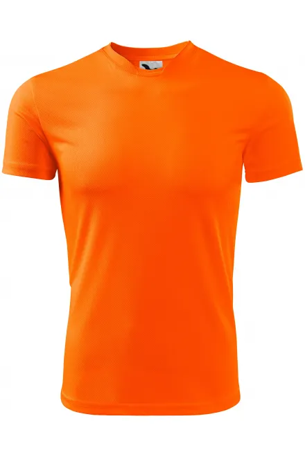 Sport T-shirt för barn - neon orange, 134 cm / 8 år