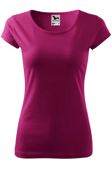 T-shirt dam med mycket korta ärmar - fuchsia, XS