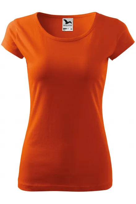 T-shirt dam med mycket korta ärmar - orange, XS