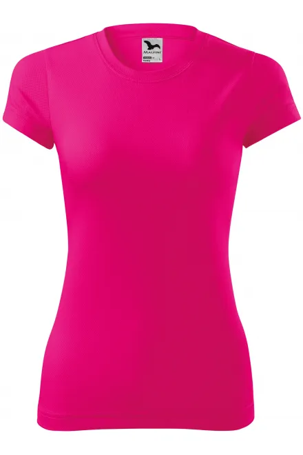 T-shirt för damer - neon rosa, XS