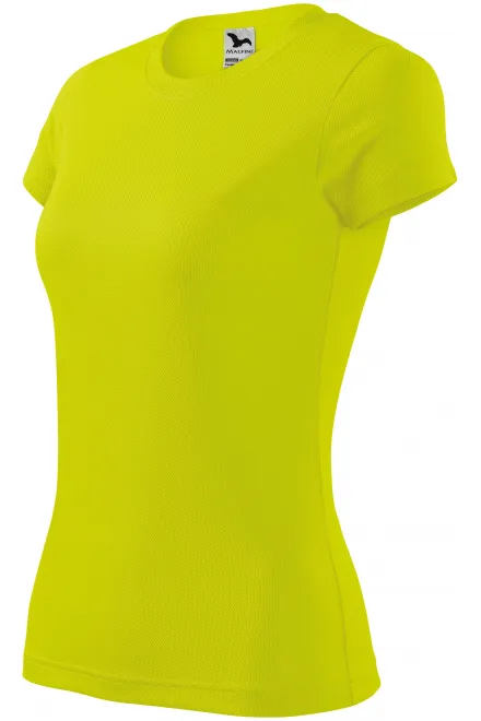 T-shirt för damer, neon yellow