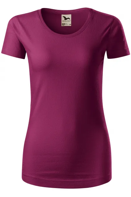T-shirt för ekologisk bomull för kvinnor - fuchsia, M