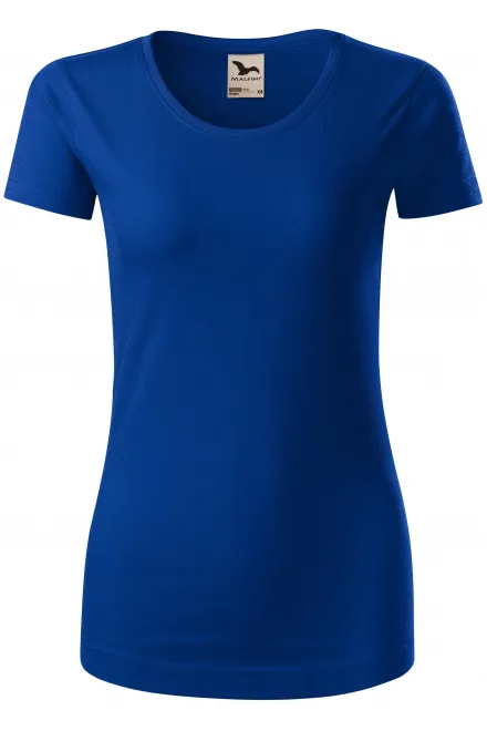 T-shirt för ekologisk bomull för kvinnor - kungsblå, M