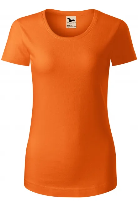 T-shirt för ekologisk bomull för kvinnor - orange, M