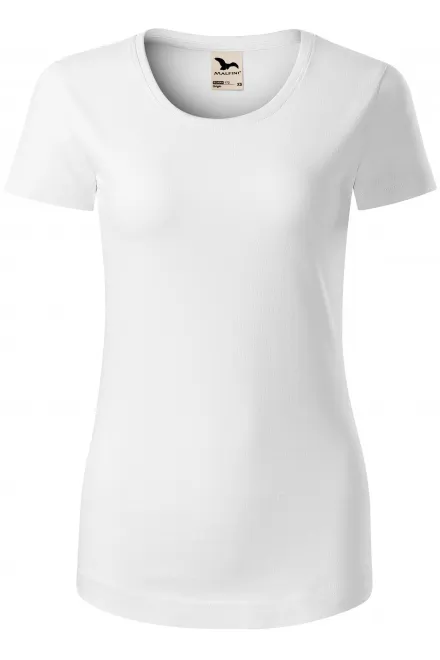 T-shirt för ekologisk bomull för kvinnor - vit, M