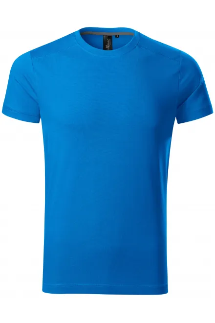 T-shirt herr dekorerad - havsblå, L