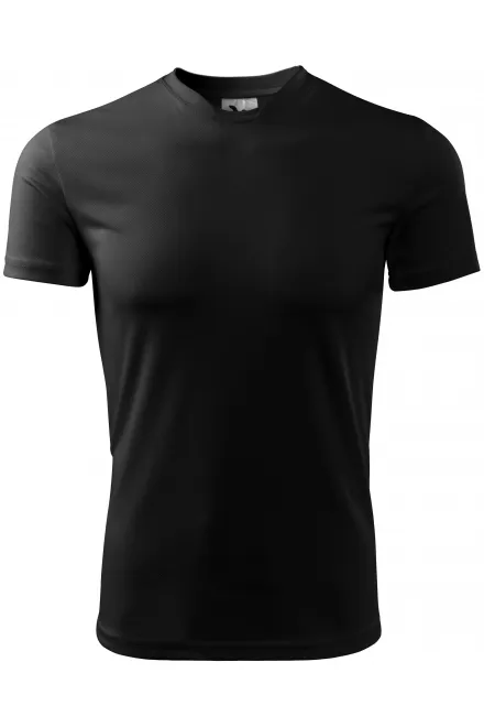 T-shirt med asymmetrisk ringning - svart, XL