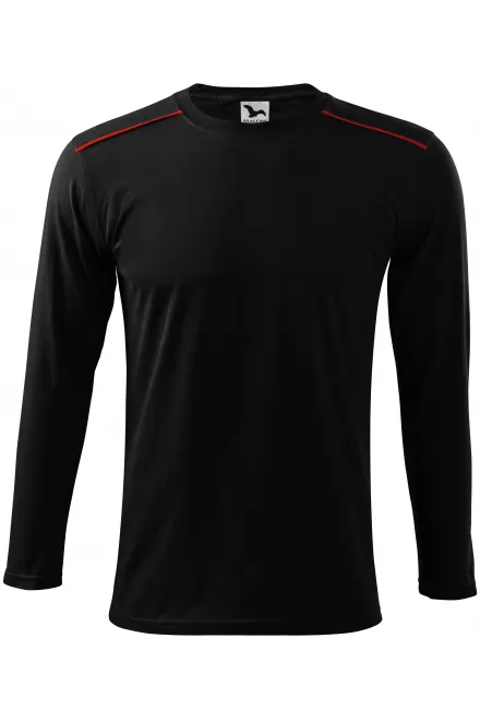 T-shirt med långa ärmar - svart, 3XL