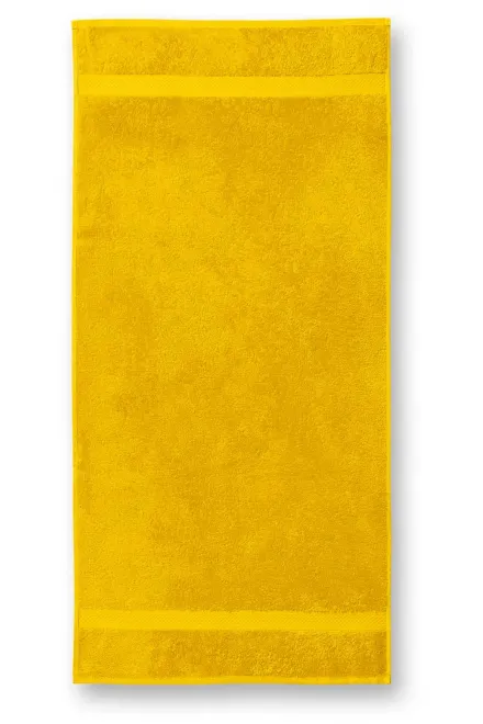 Tung bomullshandduk, 50x100cm, gul