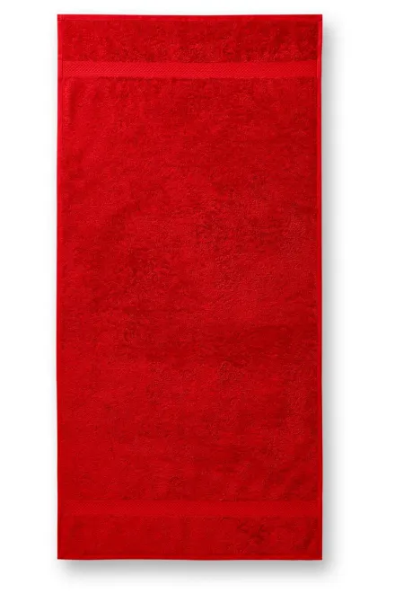 Tung bomullshandduk, 50x100cm, röd