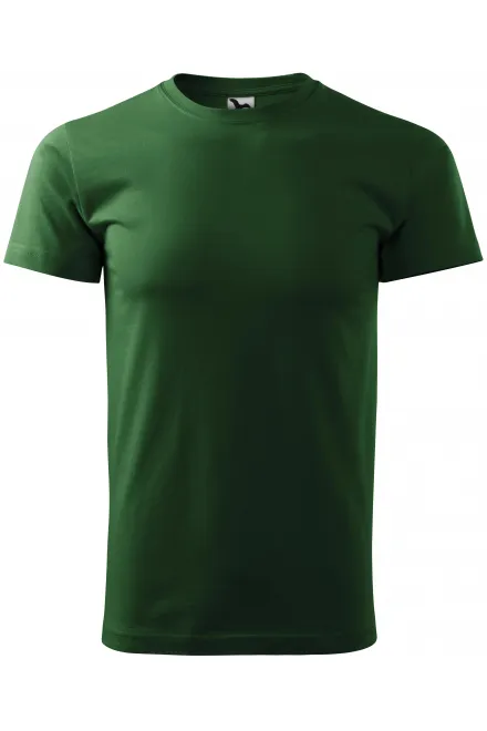 Unisex högre vikt T-shirt - grön på flaska, XS