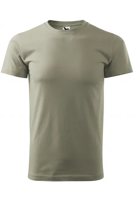 Unisex högre vikt T-shirt - ljus khaki, XS