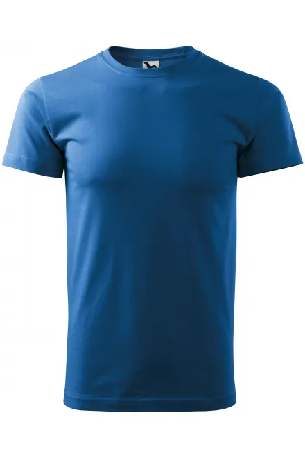 Unisex högre vikt T-shirt - ljusblå, XS