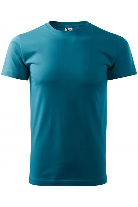 Unisex högre vikt T-shirt - mörk turkos, XS