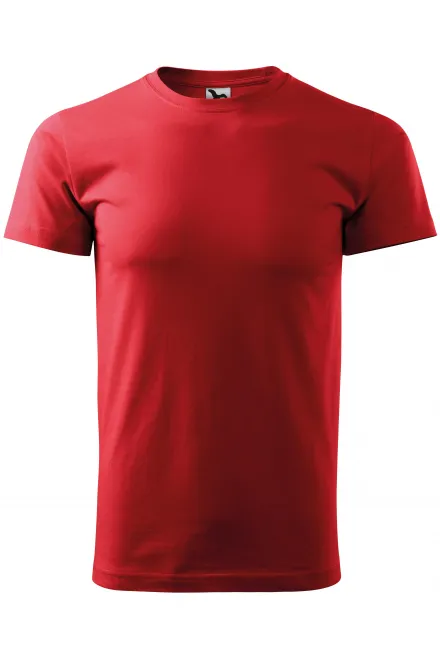 Unisex högre vikt T-shirt - röd, XS