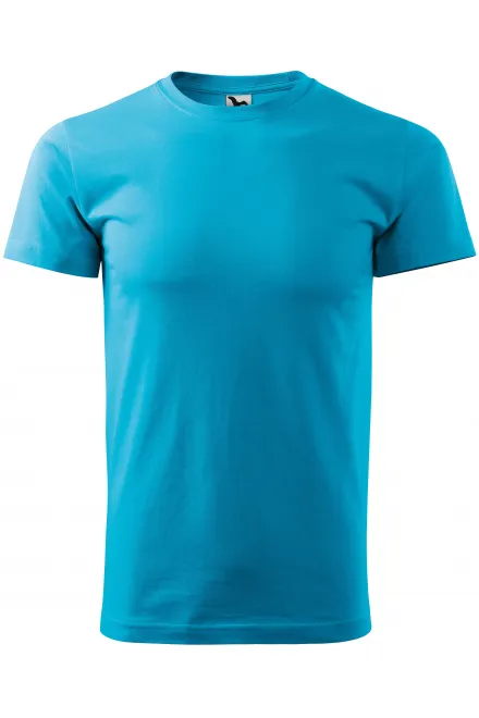 Unisex högre vikt T-shirt - turkos, XS