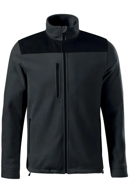 Varm unisex fleecejacka - ebenholts grå, L