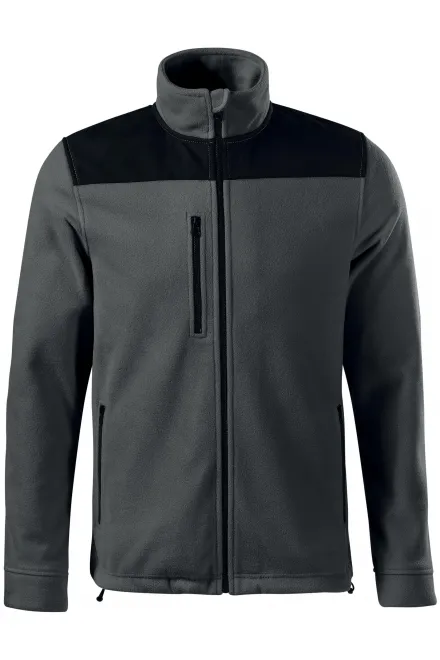 Varm unisex fleecejacka - stålgrå, L